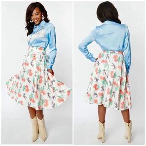 Unique Vintage X Looney Tunes Vivien‎ Bugs Bunny Cactus 40'S Swing Skirt